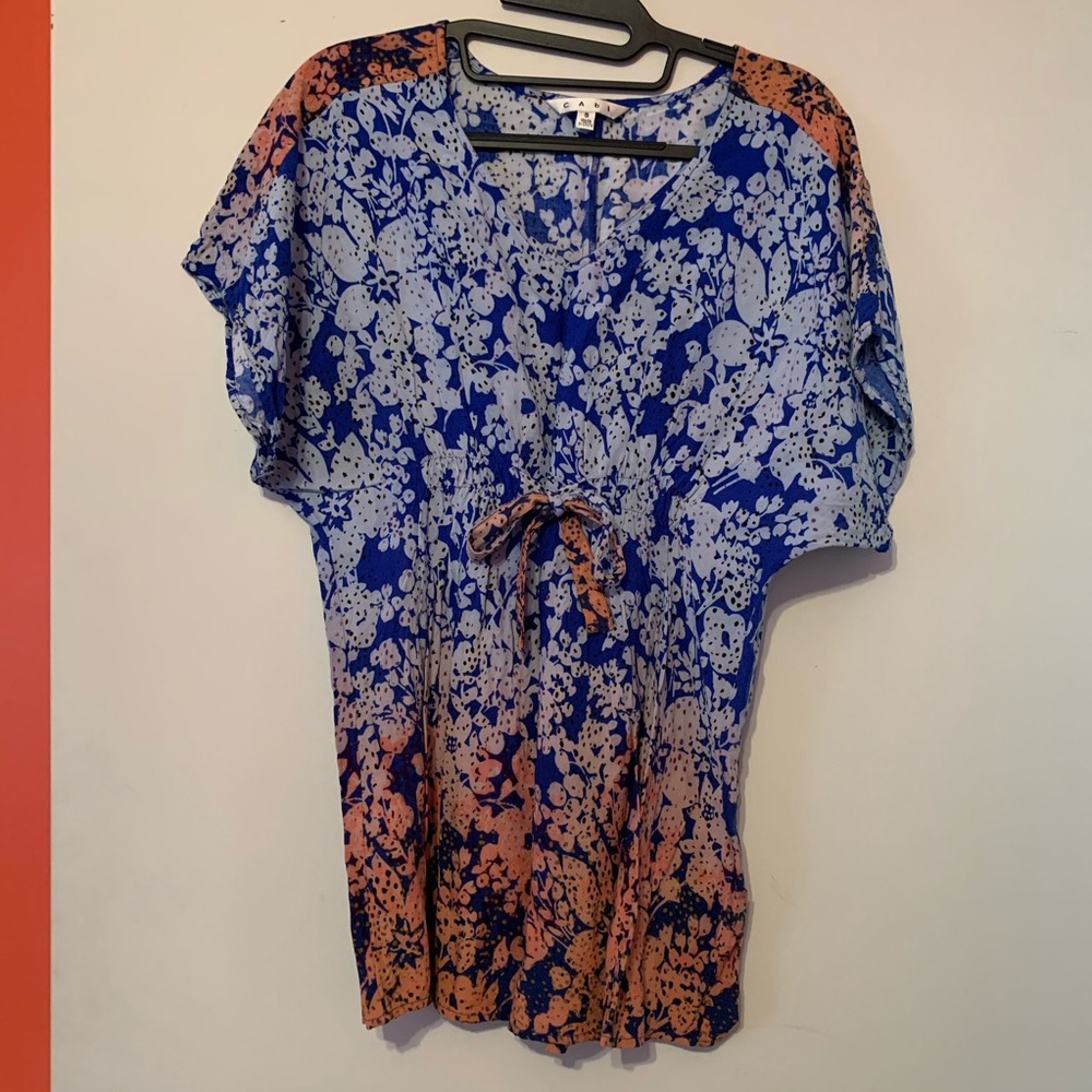 Cabi Patterned short sleeve blouse